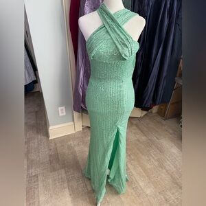 Elegant Sequin Evening Gown